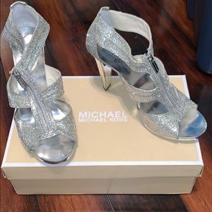 Silver Michael Kors Heels